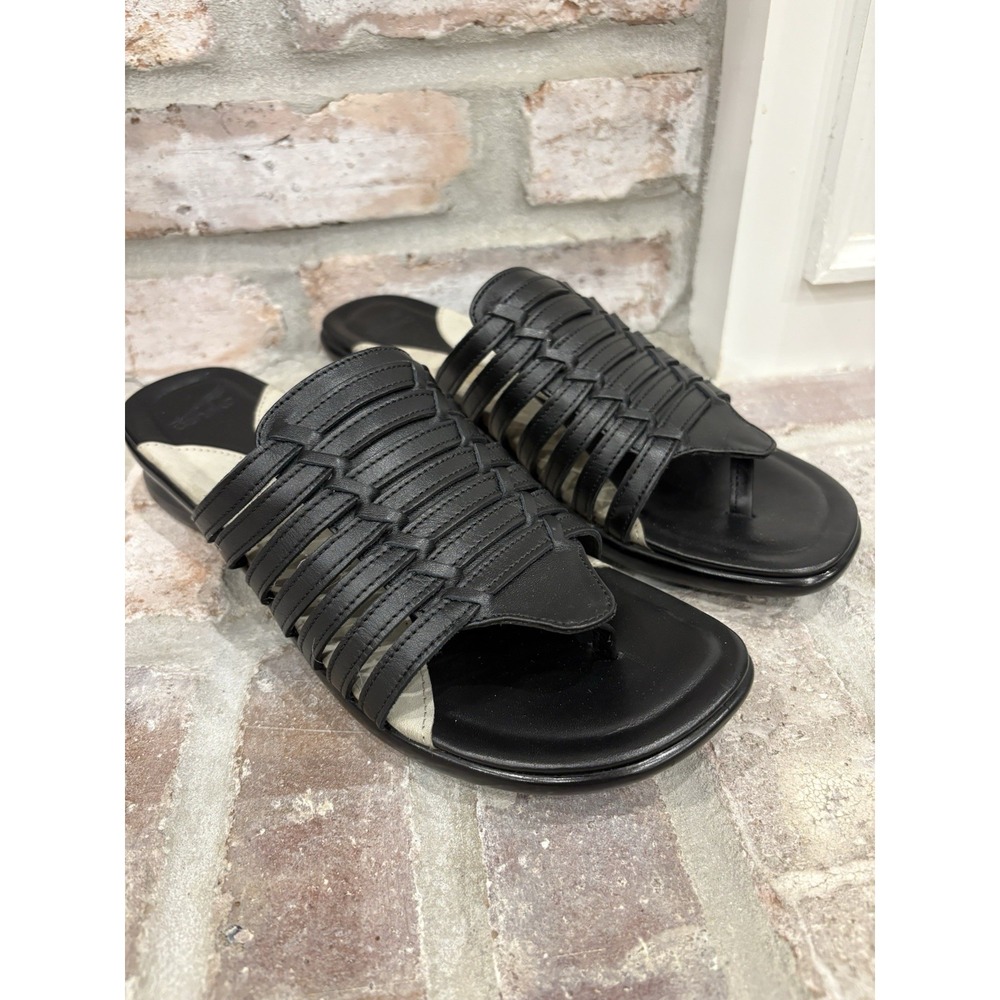 Dansko Womens Black Leather Strappy Bohemian Comfort Sandals EU 40/US 9.5-10
